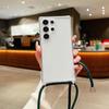 Прозрачный чехол-шнурок на шею через плечо для Samsung S25 S24 S23 S22 Plus Ultra FE A55 A35 A25 A15 A54 A34 Противоударный чехол