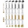 Ifukens Wire Brush, Hex Shank, Brass Brush for Electric Drill Impact, Polishing Brush, Rust Remover, Stainless Steel Brush, Cleaning Tool, Rust Remove