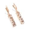 Kinel Rose Gold Color Square Long Earrings For Women Silver Mix Boho Jewelry