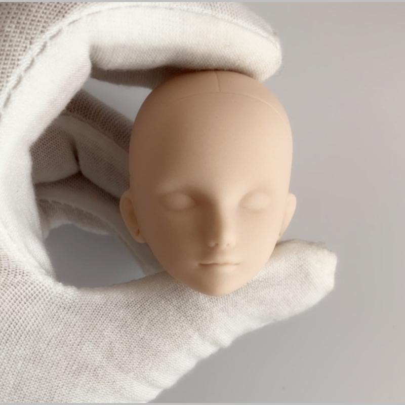 Аксессуары для кук на шаровых шарнирах 1/6 Голова для 30см BJD кук Белая кожа Без глаз Кукла-младенец Игрушки для самостоятельной сборки для девочек Игрушки для макияжа