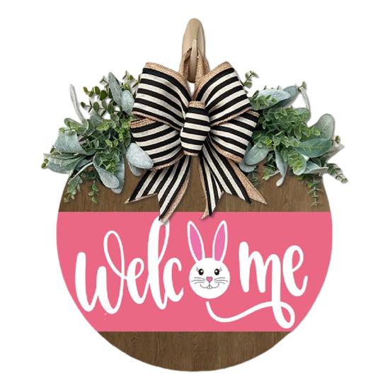 Привет, весна, дверной знак, весеннее украшение, деревянный венок, входная дверь, приветственный знак для фермерского дома, крыльца, внутреннего и наружного декора