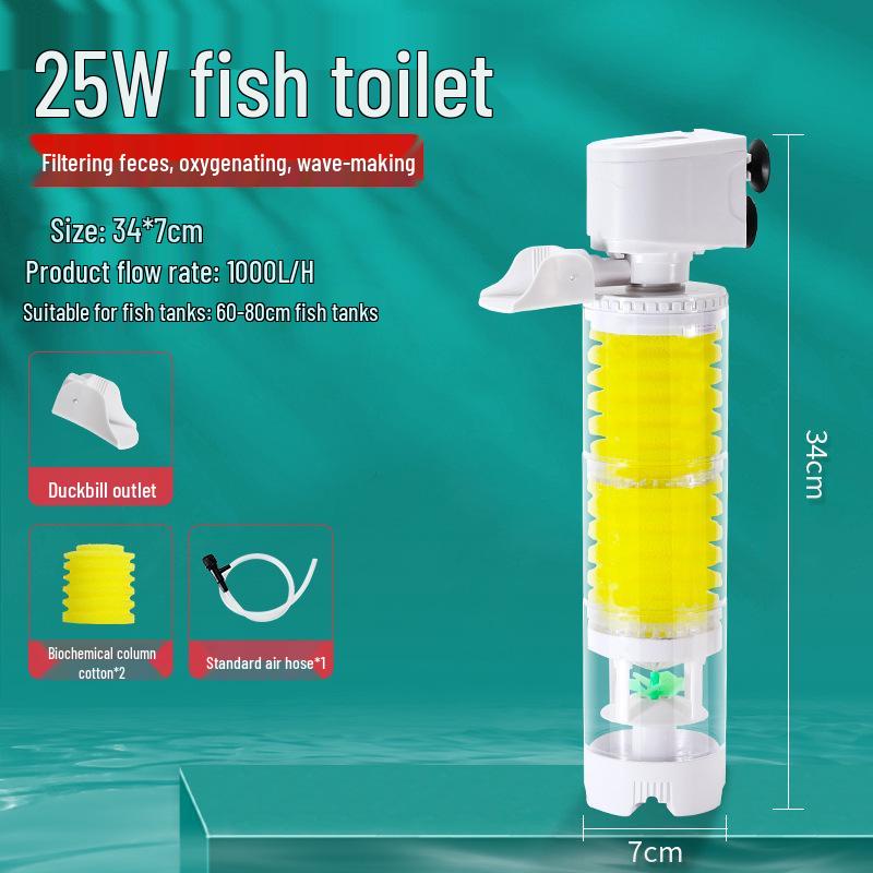 Компактный канистровый фильтр 3-в-1 для аквариума и циркуляционный насос для эффективной очистки воды