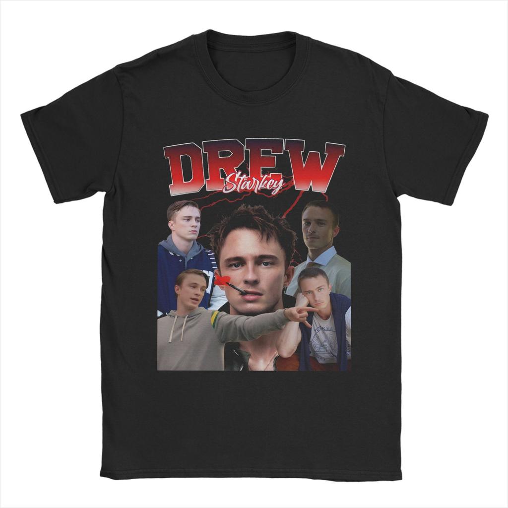 Drew Starkey T Shirt Unisexs Pure Cotton Funny Tshirt Round Neck Tee Shirt Short Sleeve Clothing Printed