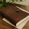 Leather Journal Notebook World Map 7x5