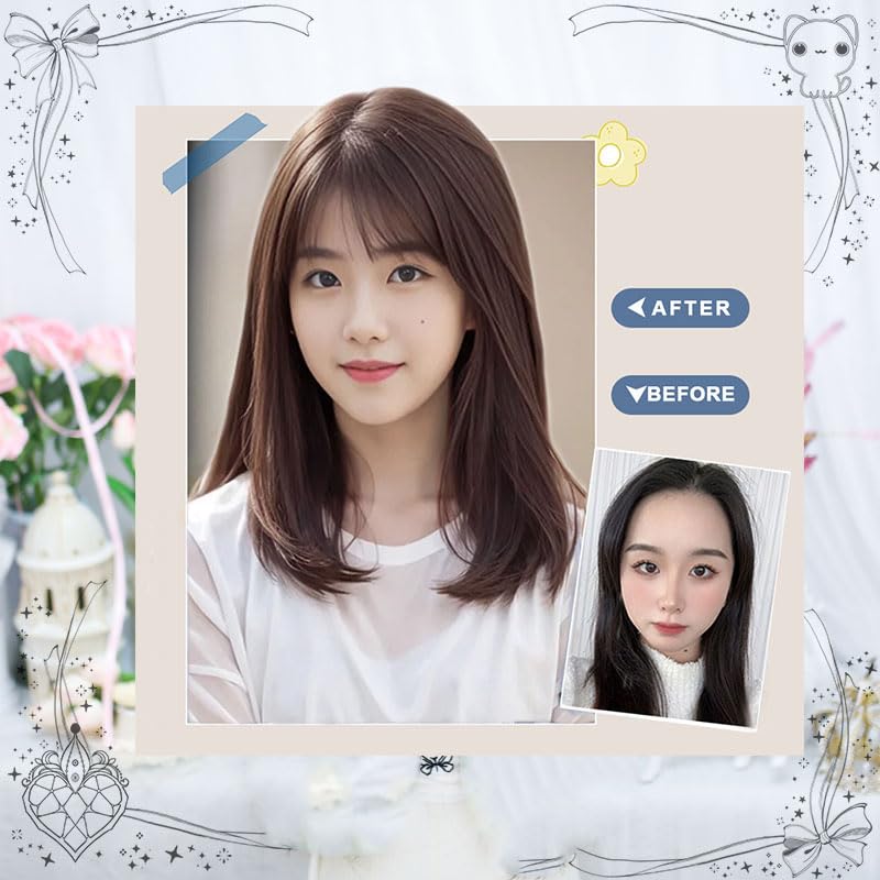 Короткий Боб из натуральных волос, полностью медицинский, погружной, коричневый, 100% парик, использование, челка, легкий, устойчивый, ручная посадка (М #911)