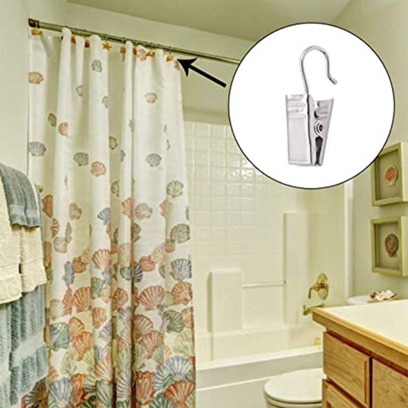 10 шт. зажимы для штор с крючком для фотографий для украшения дома на открытом воздухе для рождественской вечеринки держатель для подвешивания штор