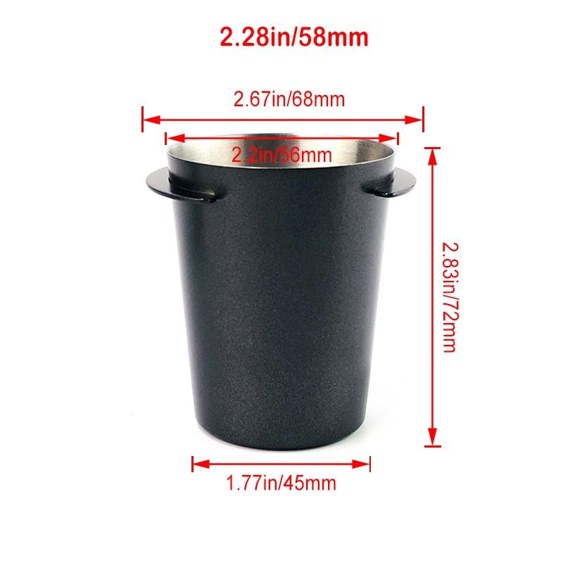 Чашка для дозирования кофе эспрессо, кофемашина коммерческого использования, измельчитель, приемник порошка, чашка для кофейного порошка из нержавеющей стали