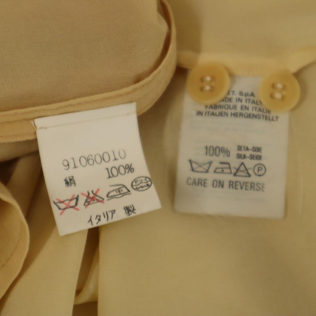 Giorgio Armani 80-е 90-е Сделано в Италии 100% шелк Винтаж Блузка с длинным рукавом Костюм-двойка Женский Б/у