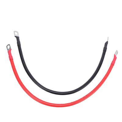 2 шт. Кабель инвертора аккумулятора 6AWG 12 дюймов Положительный Отрицательный провод с лужеными медными наконечниками 0,31 дюйма для солнечной лодки RV автомобиля