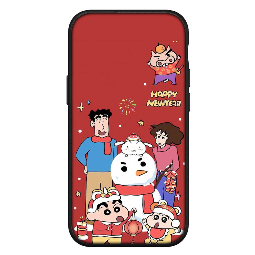 Для iPhone 16 15 Xiaomi Redmi Note 14 13 12 11 Pro Max X 8 16e Samsung Galaxy S25 S24 S23 Moto OPPO Huawei забавный чехол для телефона Crayon Shin Chan Shinchan