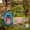 Патриотический флаг One Nation Under Welcome Garden Flag Inch Двусторонний баннер для украшения улицы в честь Дня независимости и Дня памяти