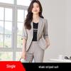 Spring/Summer 2024 Women's Petite Mid-Sleeve Striped Suit Set