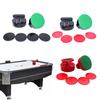 Home Standard Air Hockey Paddle and Pucks 94mm Table Hockey Pusher Set Goal Handle Paddle Replacement for Game Table