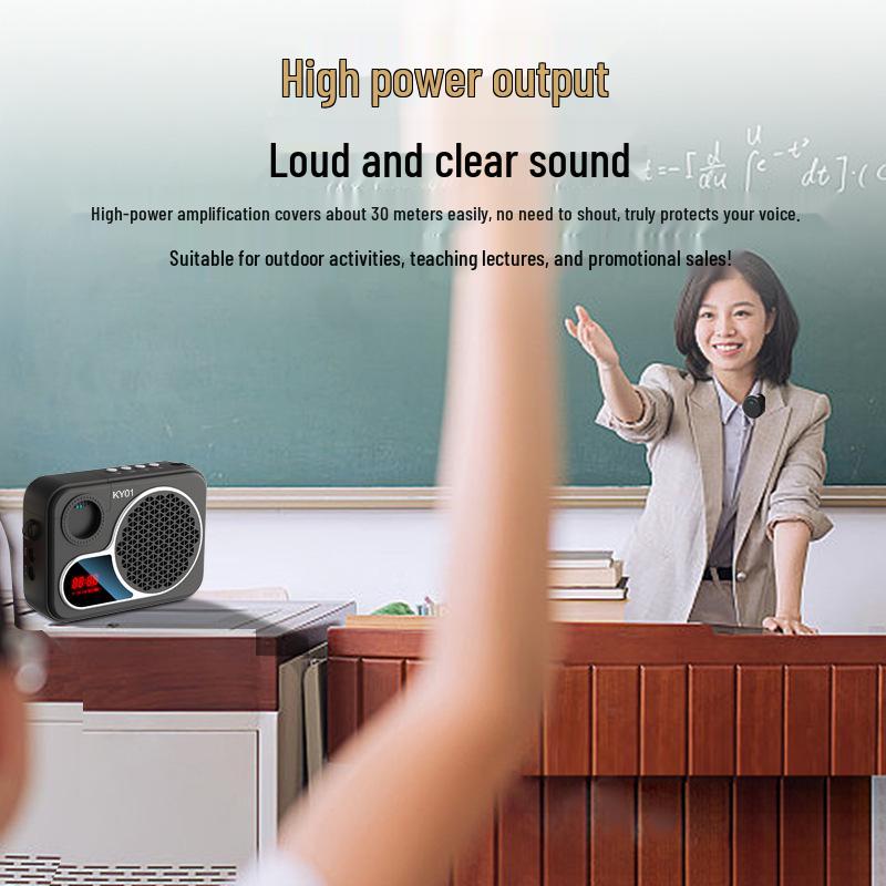 Портативная Bluetooth-колонка и легкий беспроводной микрофон для учителей и музыкантов