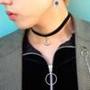 [Earneck Hands] Moon Crescent Velvet Choker (Large) (S5632959)