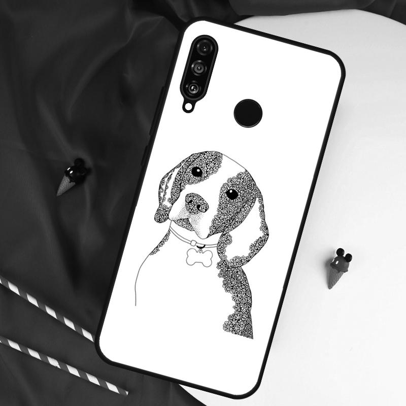Мультяшная собака Бигль Для Huawei Nova 12s 11i 12i 10 9 SE 5T Y91 Y90 Y60 Y70 Y72 Y61 P20 P40 P30 Lite P60 Pro Чехол