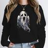 Хэллоуин Призрак Ужас Толстовка Женская Спортивная Одежда Harajuku Готический Уличный Жуткий Сезон Толстовки Новый Y2k Топ Мужская Одежда