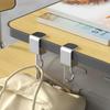 1/2/4Pcs 360Degree Rotatable Steel Table Hooks - Detachable, Non-Destructive Installation For Office Desks, School Dormitories