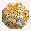 1 шт. Автоматический складной зонт с изображением собаки Сиба-ину, портативный складной зонт для всех сезонов, 8 ребер, прочная конструкция 065
