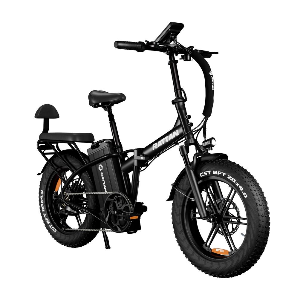 RATTAN LM Ultra 1000W Motor Electric Bicycle 45KM/H Top Speed 48V40AH Battery 200KM Range All-Terrain Electric Bike 20 Inch Fat Tires E-Bike