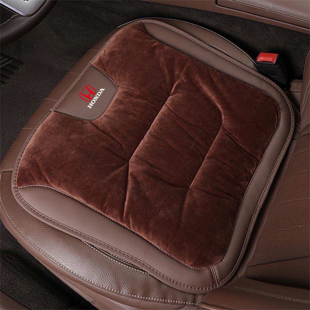 Flannel Car Front Rear Cushion Seat Cover Four Seasons Anti Slip Breathable Seat Pad For Honda Civic Accord Fit Crv Jazz CR-Z T6