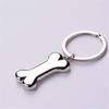 Удалить перед полетом Мини-изысканный брелок в форме собачьих костей Серебряный брелок-подвеска-сумка