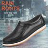 Men's Waterproof Low-Cut Non-Slip Rubber Rain Boots for Kitchen, Car Wash, and Fishing