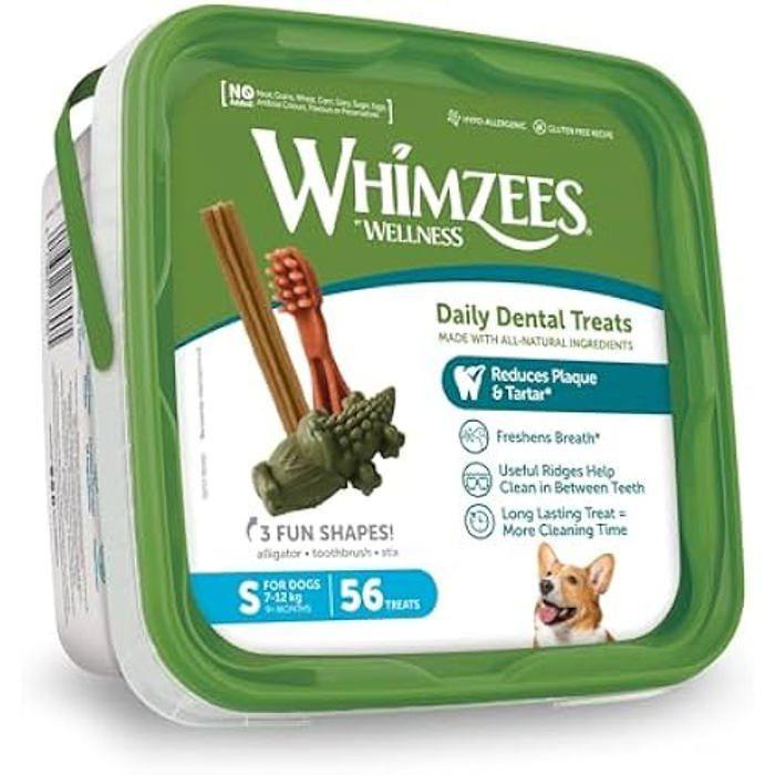Friandises Pour Chien - WHIMZEES - Hygiène Bucco-Dentaire - Hypoallergénique - Végétarien - Longue Mastication