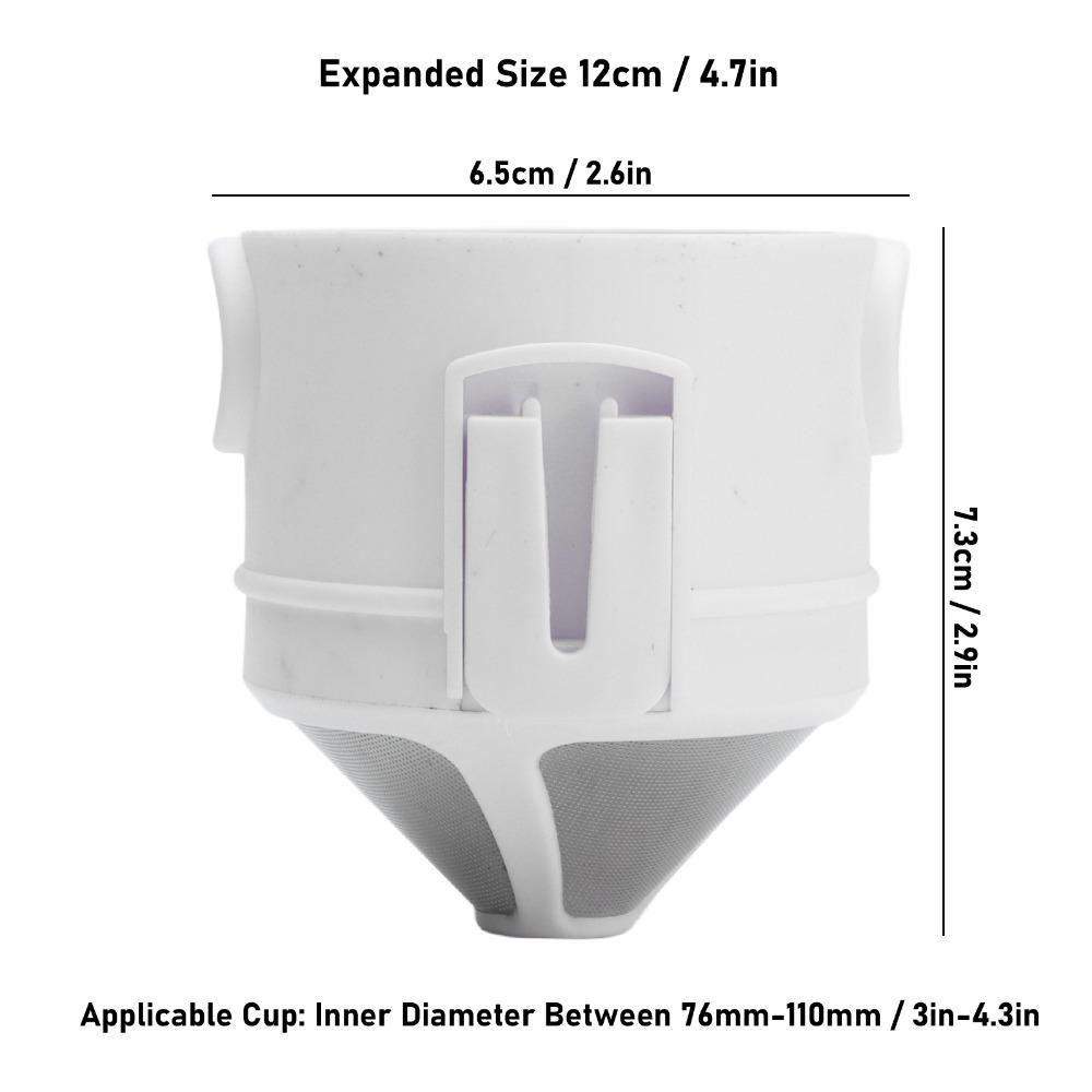 Ultra Fine Drip Coffee Filter Foldable Stainless Steel Coffee Filter Portable Coffee Filter Travel
