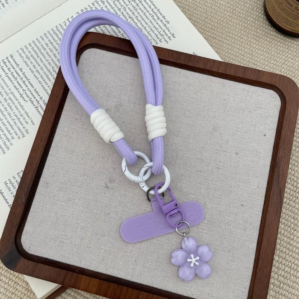 Detachable Phone Lanyard Strap Adjustable Phone Strap With Patch Phone Hanging Chain Women Girls