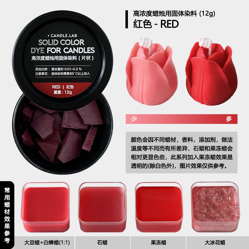 Нетоксичный твердый хлопьевидный краситель для свечей DIY (для соевого, пчелиного, парафинового и гелевого воска) - Многоцветный пигмент