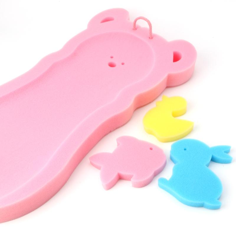 Newborn Baby Anti-slip Sponge Pad Bath Tub Bathing Pad Infant Shower Baby Care