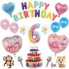 Birthday Decorations Character Balloon Set for 4, 5, and 6 Year Olds, Boys and Girls, Birthday Party Decorations, Balloons, Ilo Shop (6 Years Old)