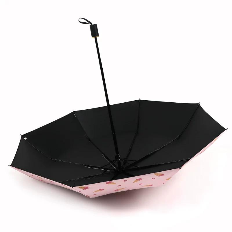 Women's Foldable Umbrella for Both Sunny and Rainy Weather, Sweet and Cute, Fresh and Simple, Student Sunshade, Sun Protection, Uv Protection, Sun