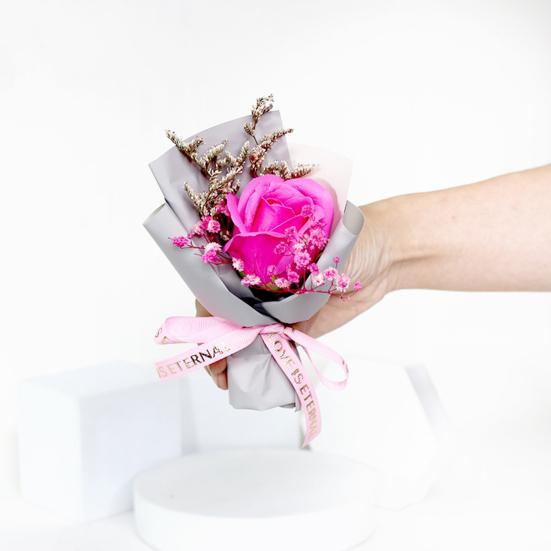 Юшэн Мини Ароматерапевтическое мыло Букет роз Ароматическая композиция из искусственных цветов Рождественские Свадебные Подарки на День Рождения День Святого Валентина для Женщин Мамы Жены