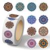 Cartoon Holiday Gift Sealing Stickers - 500 Self-Adhesive Journal Stickers per Roll
