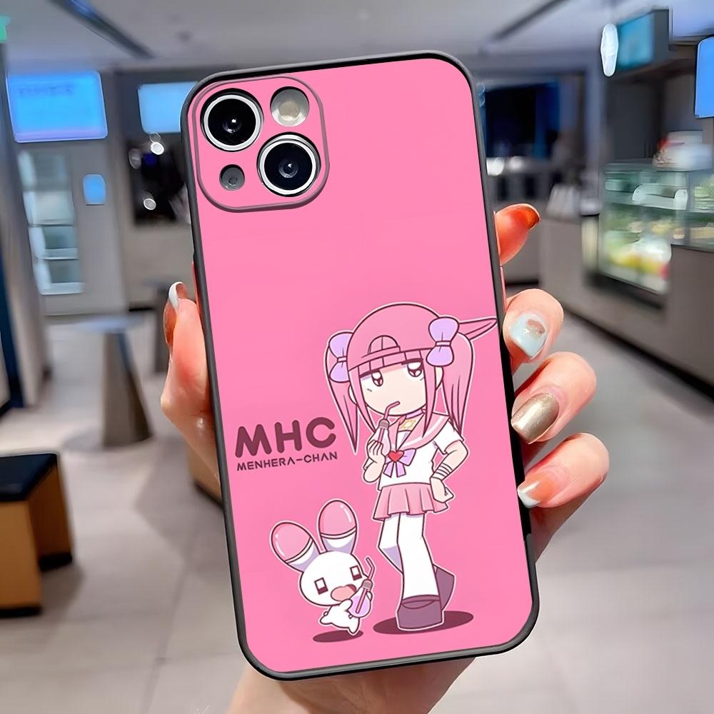 Чехол для телефона-комикса M-Menhera Chan, матовый, полупрозрачный, для iPhone 15 Pro 16 Pro Max 13 11 12 14 Xs X Xr 7 8 Plus Se, задняя крышка