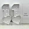 1 шт. 73 см освещение Love Number ONE KT Board Декор для вечеринки на годовщину, день рождения, домашний инструмент для украшения вечеринки, подарок детям