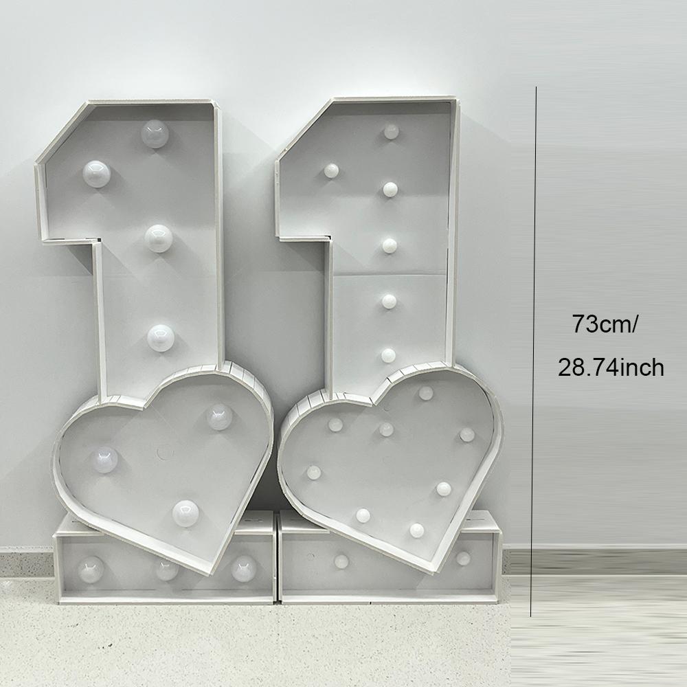 1 шт. 73 см освещение Love Number ONE KT Board Декор для вечеринки на годовщину, день рождения, домашний инструмент для украшения вечеринки, подарок детям