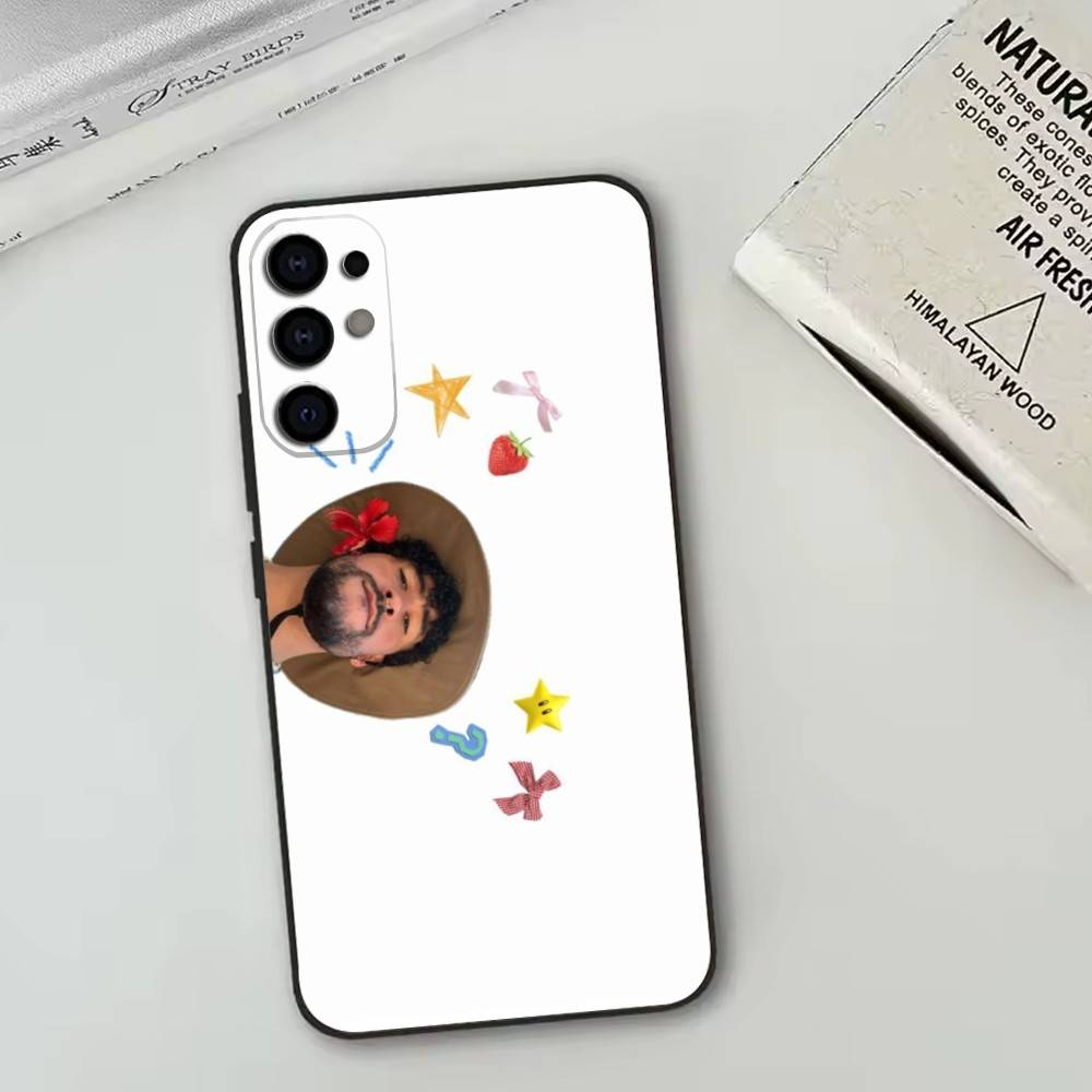 Bad Bunny Phone Case For Samsung S25,S24,S21,S22,S23,S30,Ultra,S20,Plus,Fe,Lite,Note,10,Black Cover