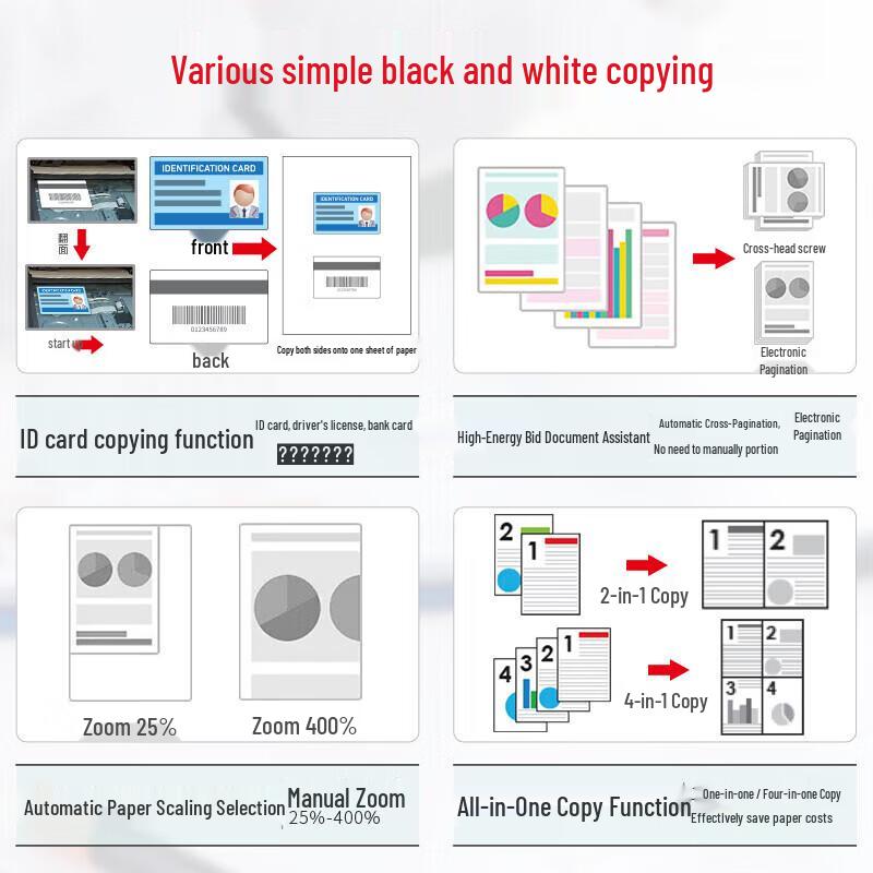 Sharp BP-M2522XA3 Multifunction Laser Printer CN plug (adapter included)