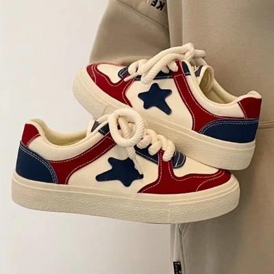 Женская парусиновая обувь, новые весенне-осенние туфли на плоской платформе, маффин, женская обувь, повседневные кроссовки, женские студенческие кроссовки