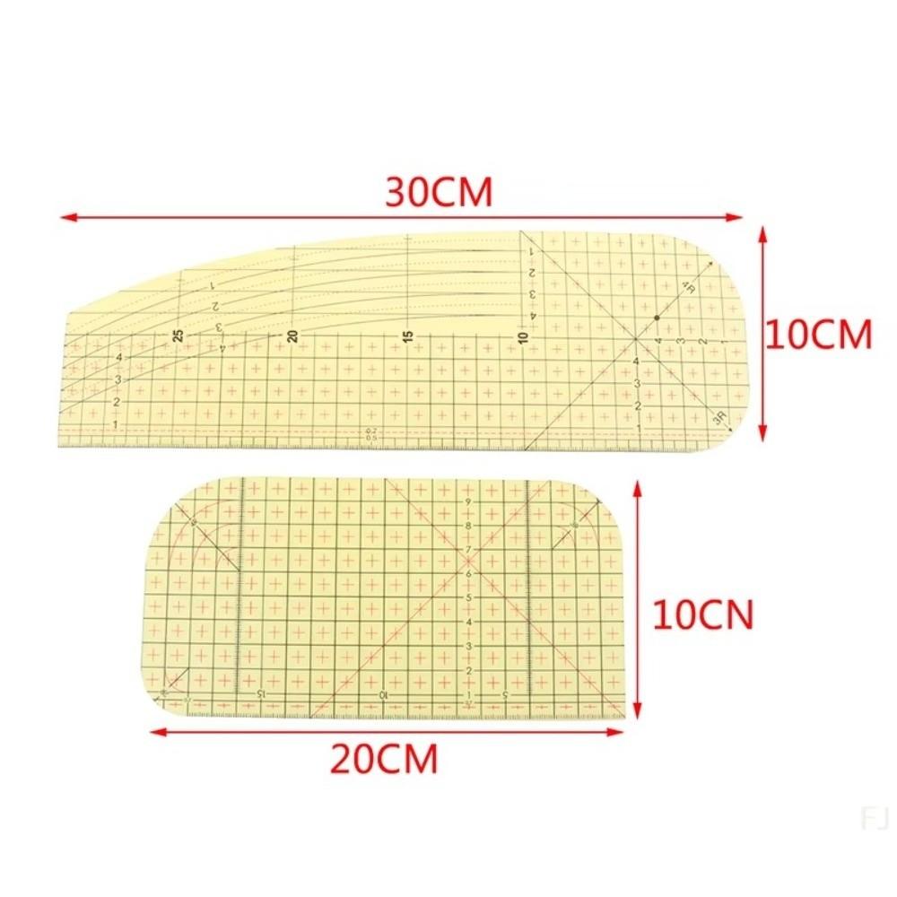 1/2Pcs Heat Resistant Hot Ironing Ruler Measuring Tool Clothing Making Quilting Ruler DIY Handmade Sewing Ruler Patchwork Craft