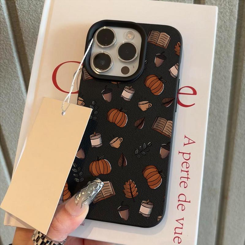 Милый Чехол-Тыква Каштан Мультяшный Для iPhone 16 17 Pro Max 17 Air 11 12 13 14 15 Plus XR XS Max Противоударный Задний Чехол