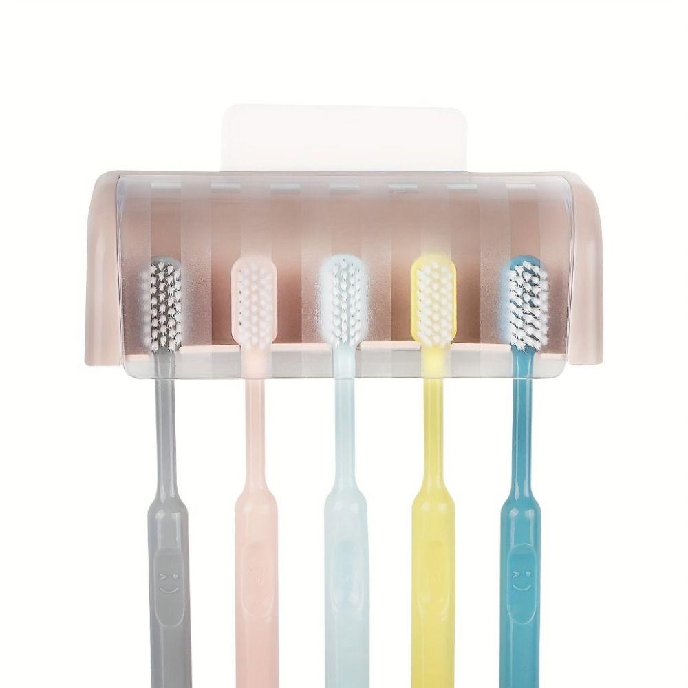 Dustproof Toothbrush Holder Punch-free Storage Rack Durable Toothpaste Holder