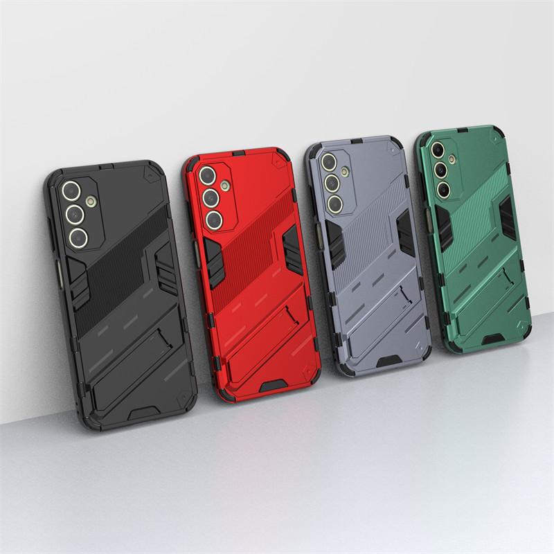 For Samsung Galaxy A15 Case Punk Armor PC Stand Holder Cases Shockproof TPU Phone Back Cover Samsung Galaxy A05 A05S A15 A25 5G