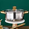 Deepened Stock Pot Thickened Induction Pot Kitchen Accessories  Oven, Gas and Dishwasher Safe