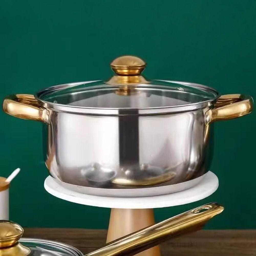 Deepened Stock Pot Thickened Induction Pot Kitchen Accessories Oven, Gas and Dishwasher Safe