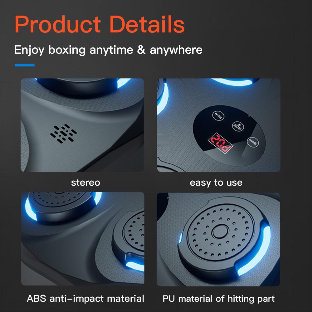 Умный музыкальный тренажер для бокса, тренажер для бокса, фитнеса, электронная настенная мишень, настенный подвесной мешок с песком для песка для детей и взрослых