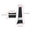 Накладки на педали автомобиля для Ford Explorer 2020-2023 для Lincoln Aviator 2020-2023 Аксессуары-защитные накладки на педали газа и тормоза